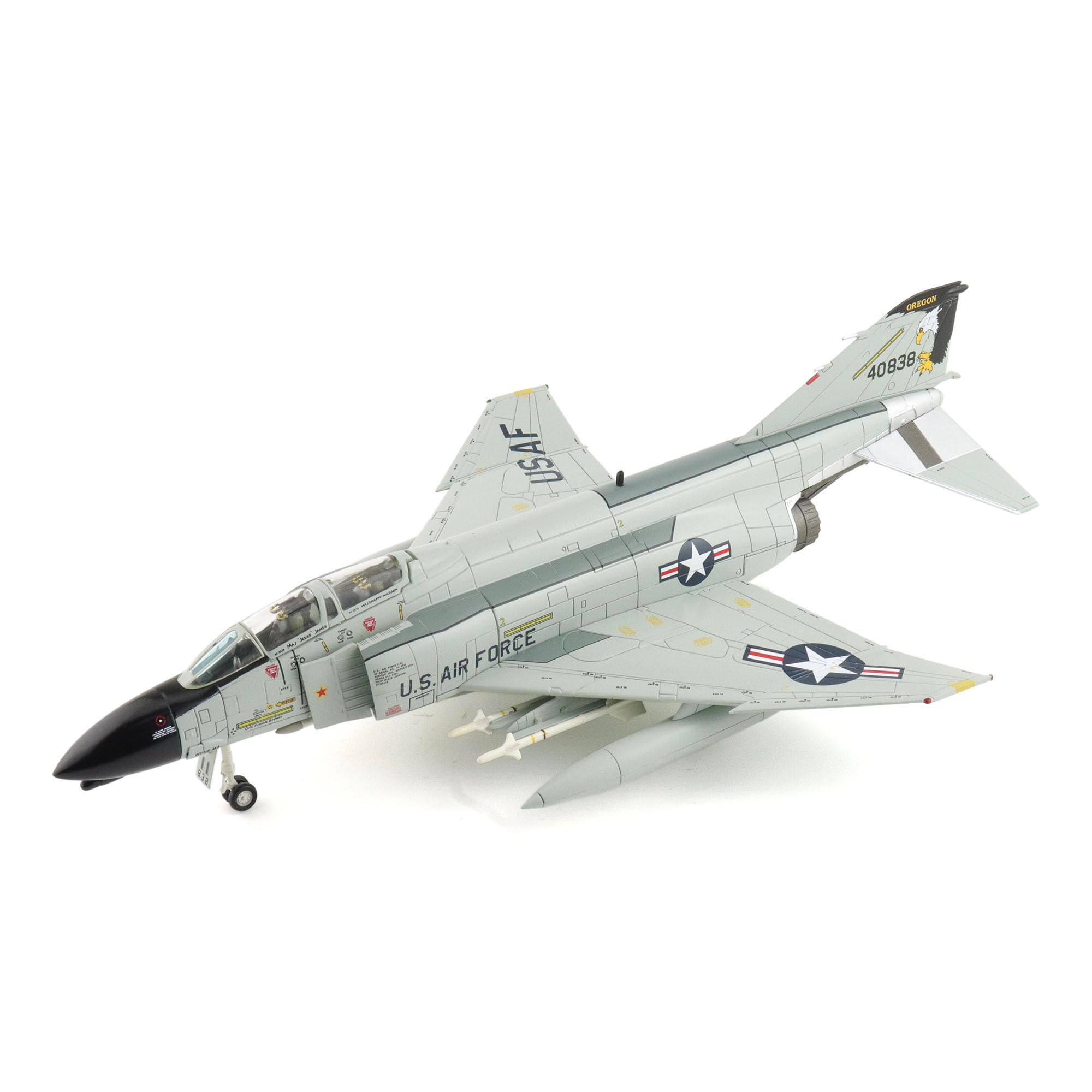 Hobby Master | Replica di aerei militari in scala 1:72 | F-4C Oregon ANG 40838, 114th TFTS, Oregon, anni '80 | Modello HA19076