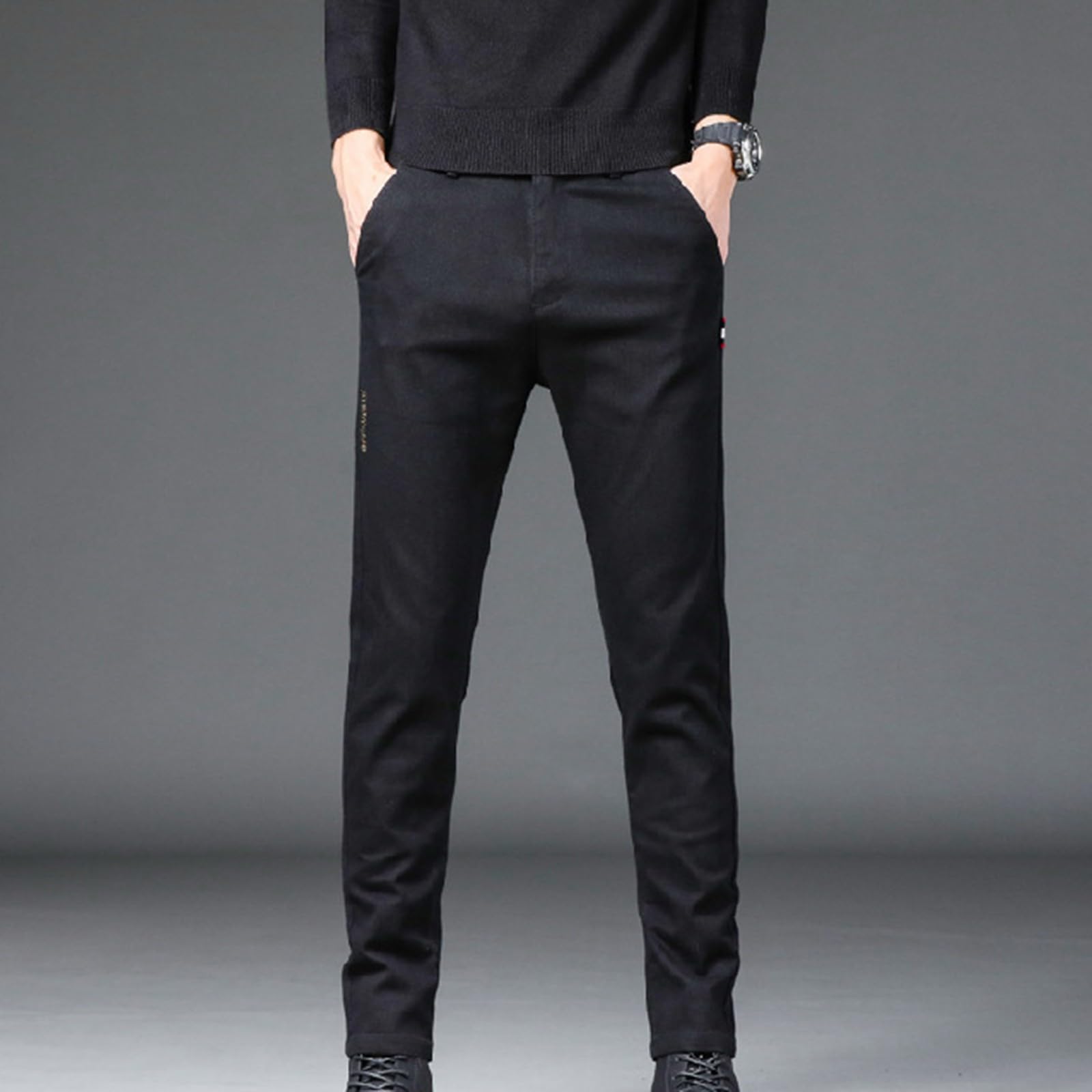Jeans Strappati Uomo, Pantaloni Jeans Uomo Pantaloni da Allenamento Pantaloni Piegare Lavoro Denim Sfilacciato Vintage Hole Wash Men's Jeans Pantalone Jeans Estivi Jeans da Uomo Casual E Versatili