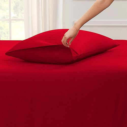 Miniatura 10 de safhome Sábanas de cama divididas de 5 piezas tamaño King para cama ajustable con bolsillo profundo de 16 pulgadas, color turquesa, sábanas de 100%