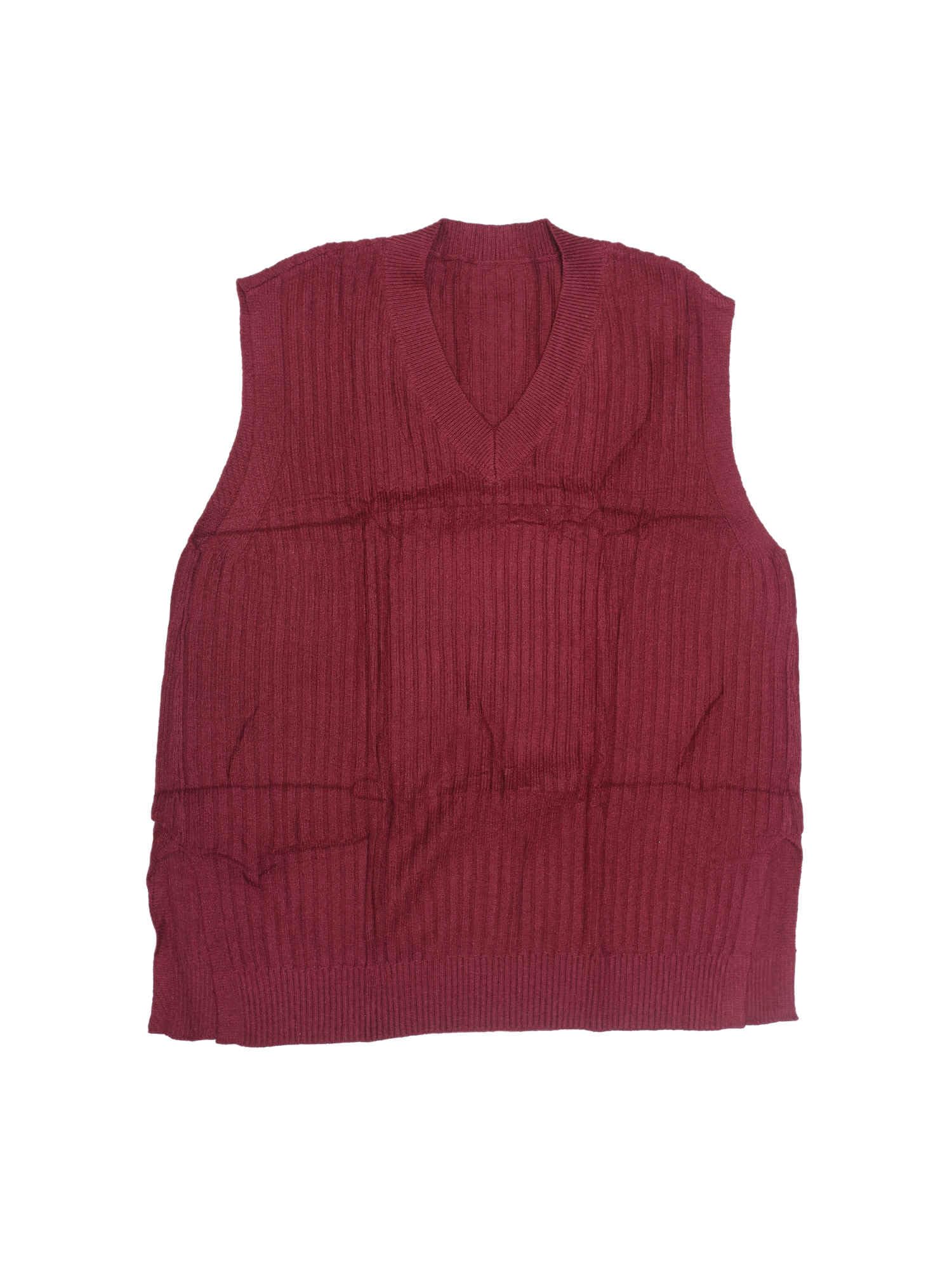 Agnes Orinda Plus Size Sweater Vest for Women V Neck Sleeveless Pullover Split Hem Knit Vest Classic Sweater