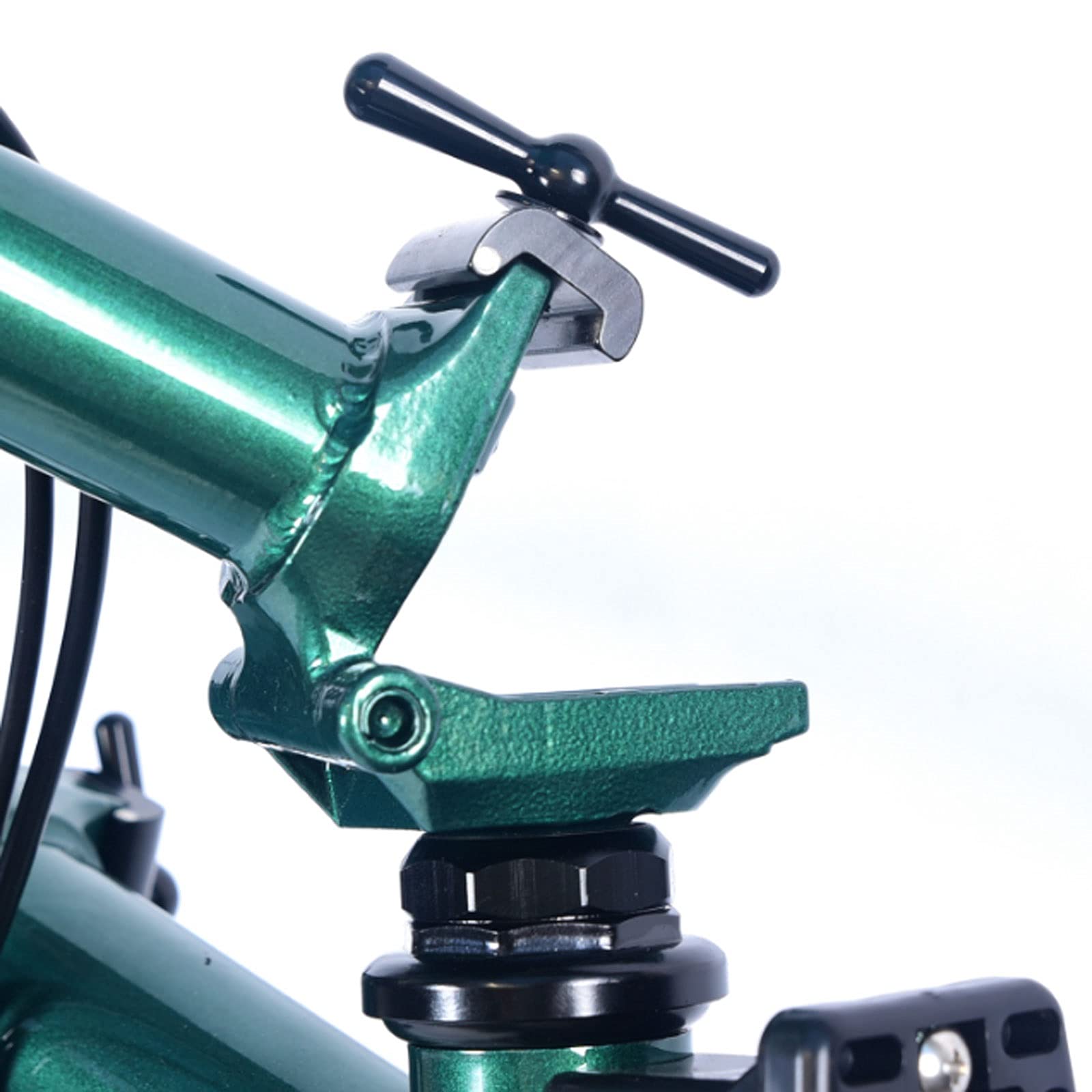 Bicicleta plegable, 16 pulgadas, 3 velocidades, marco de acero al cromo molibdeno, diseño compacto para un fácil almacenamiento, construcción duradera para una conducción cómoda