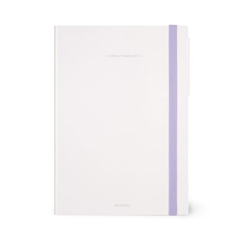 Legami - Agenda de l'enseignant, grand agenda hebdomadaire, 13 mois, d'août 2024 à août 2025, planification pédagogique, journal de classe, tableau horaire, calendrier scolaire, 17 x 24 cm, Moonglow