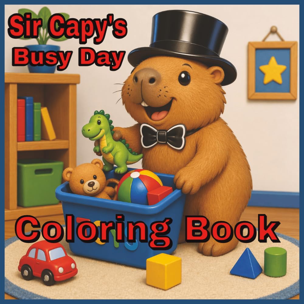 Sir Capy's Busy Day: A Fun Coloring Book Adventure