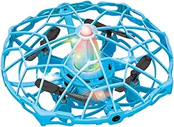 Mini Drone Luminus Zoop Toys LED, Controle por Sensor de Movimento, Rotação 360°, 12 cm
