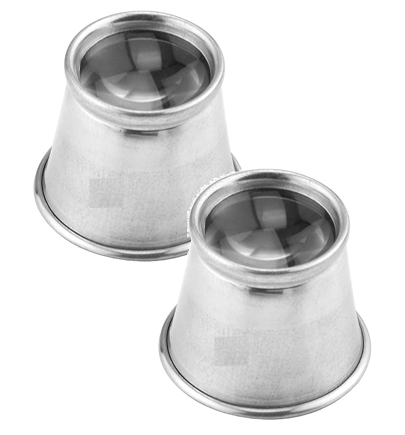 Pacificdeals 2Pcs Portable Pocket Sized Aluminum Magnifying Eye Loupe Lens for Watchmaking Repair Jewellery Diamond Gemstone Small Things Letters News Paper Reading Stock Photos Image etc (No.5)-image-9