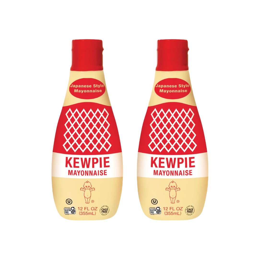 Kewpie Mayonnaise Product of USA Japanese Style Cage Free Gluten Free 12oz (24 Fl Oz)