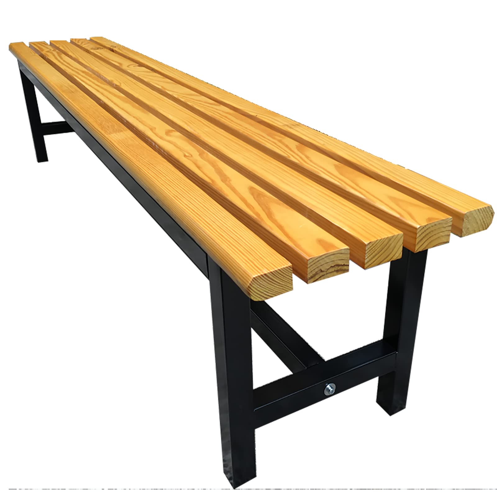 Banc de jardin en bois jaune pour illuminer vos après-midis sur la terrasse