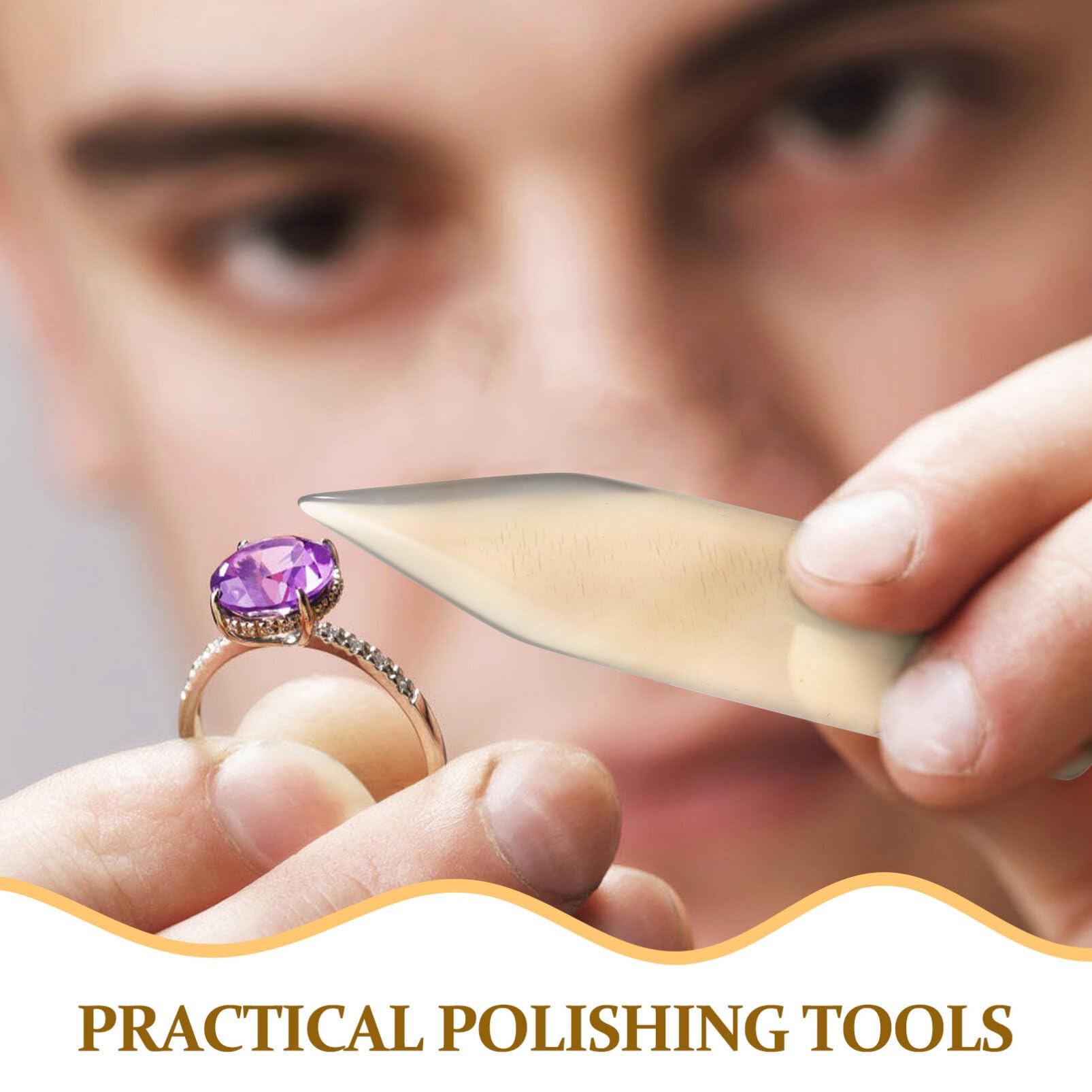 Coltello In Agata Per Lucidare Gioielli - Burnisher Per Oro, Argento E Rame, Lucidatura Professionale - Foto 7