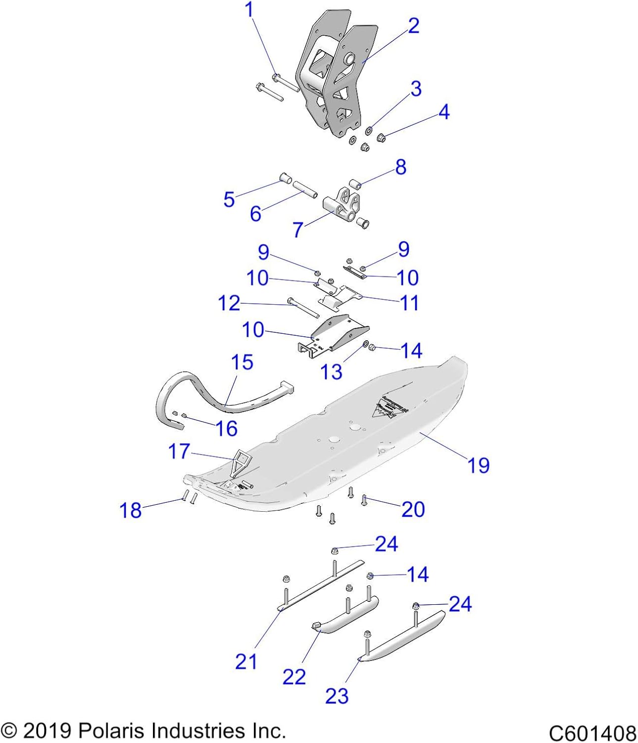 Polaris 2206795 SKI-10" ASM Part