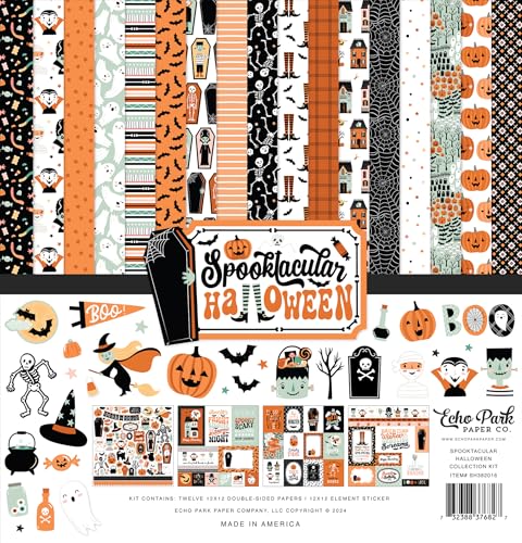 Echo Park Spooktacular Halloween kit papier scrapbooking 12x12 pouces