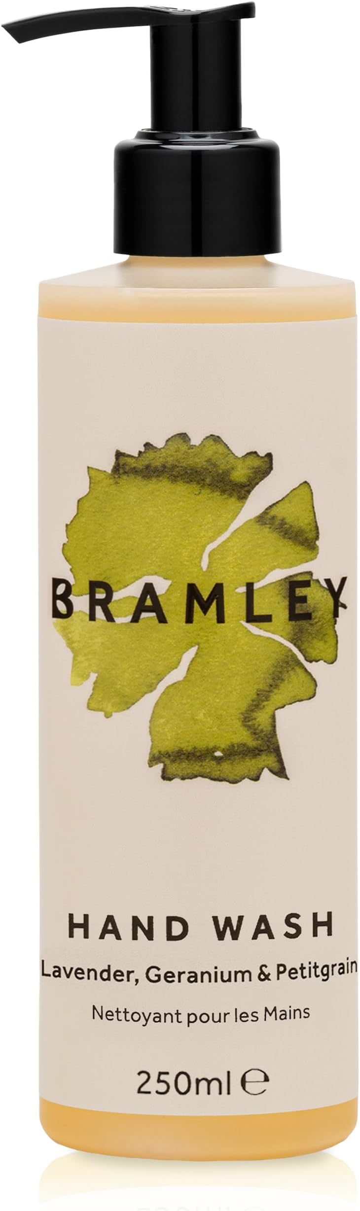 Bramley Hand Wash 250ml - Antibacterial Natural Liquid Hand Soap with Lavender, Geranium & Petitgrain Essential Oils - Vegan & Cruelty Free, Spa-Fresh Everyday Clean