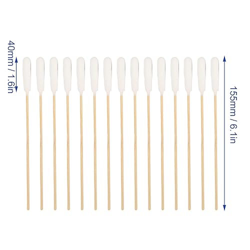 Miniatura 2 de 100 hisopos de algodón para mascotas, brotes de algodón para perros y gatos, eliminación de suciedad profesional, hisopos de algodón de bambú para