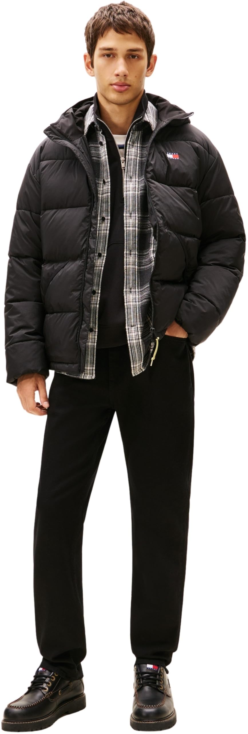 Tommy Jeans Tjm Vail Hooded Puffer Ext Dm0dm22296 Piumino Unisex - Adulto (Pacco da 1)