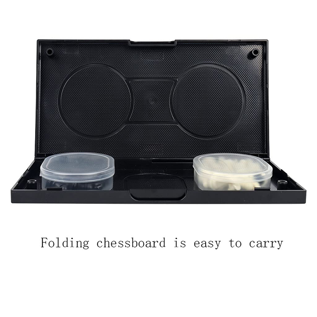 Schach-Set, magnetisches tragbares Schachbrettspiel Set, 8.6x8.4 in / 11.6x11.2in Set mit Faltbrett und Filzbodenschessmen (Größe : 11.6 * 11.2in)