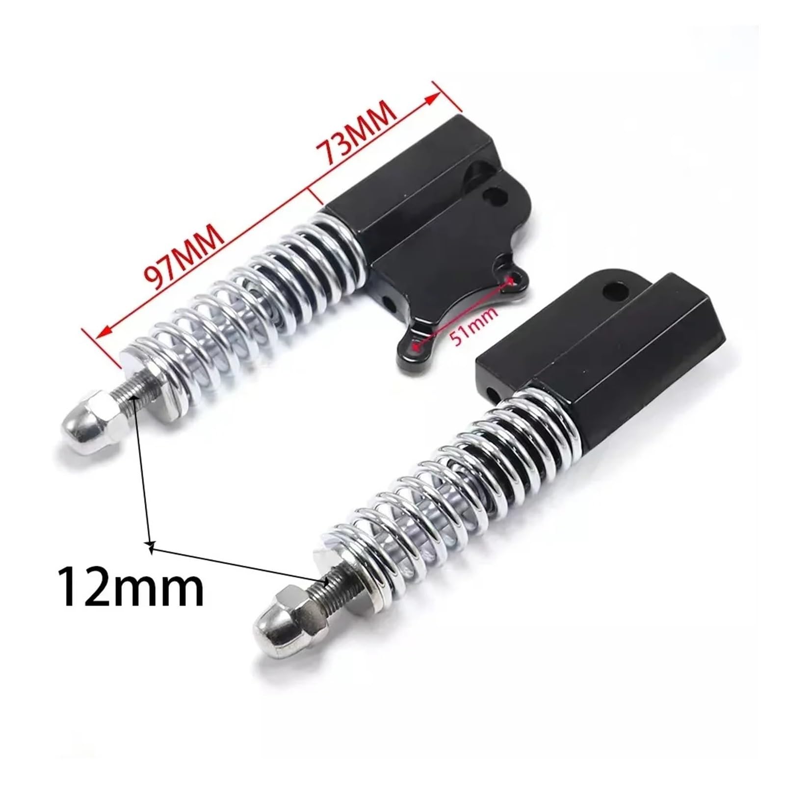 Piezas de Patinete eléctrico Amortiguador Delantero hidráulico for Patinete eléctrico de 10 Pulgadas, Compatible con Patinete eléctrico KuGoo M4 Pro(Sliver Hydraulic)