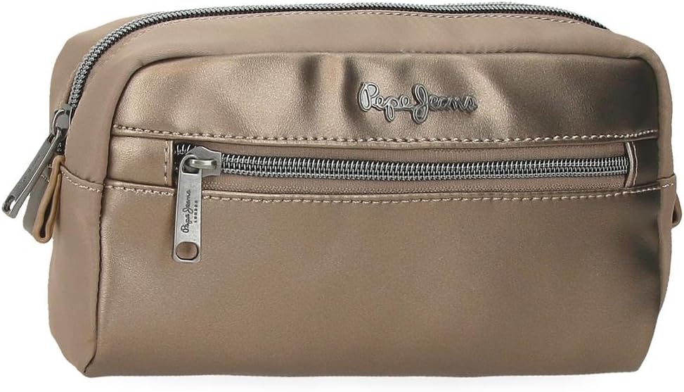 Pepe Jeans Women's Toiletry Bag, Beige, One Size