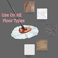 Vista 6 de 40% More Cleaning Power Deep Clean Refill for O-Cedar EasyWring Spin Mop & Bucket System (White-red)