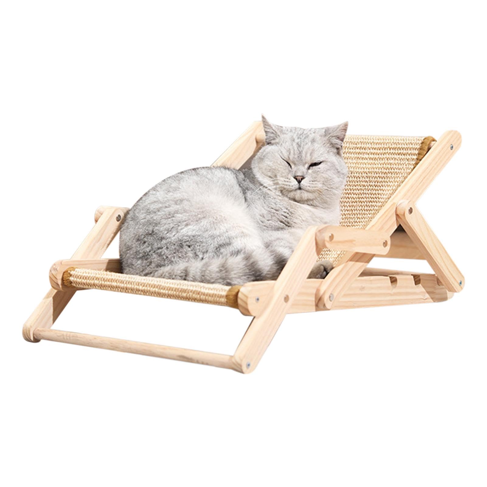 Chaise pour chat en sisal, canapé robuste pour chat, griffoir pliable en | sisal pour chat, design peu encombrant pour chats