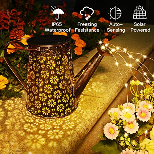 Afootry Solar Watering Can With Lights,Solar Outdoor Garden Decor Waterproof Large Hanging Lantern Landscape Lights Outside Decorations For Yard Clearance Porch Patio Pathway Gardening Gift #TOP1