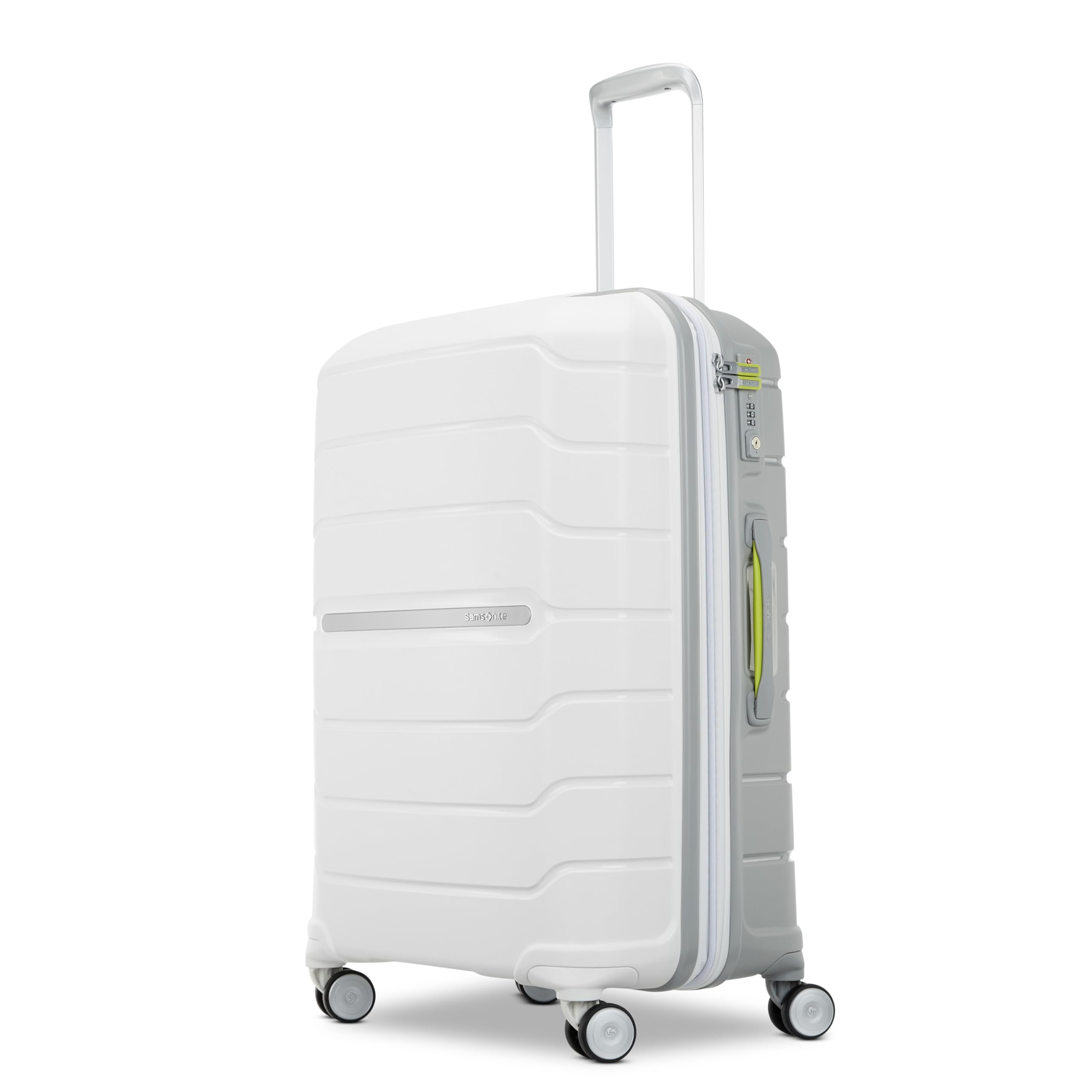 Samsonite Freeform Hardside Expandable with Double Spinner Wheels, multicolor (white / gray)