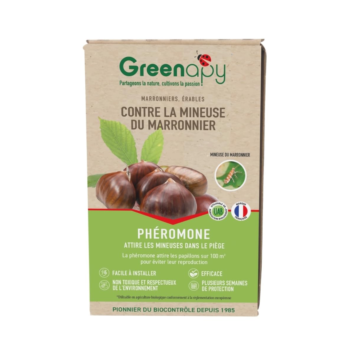 Biotop - Phéromone spéciale Mineuse du Marronnier (2 Capsules)