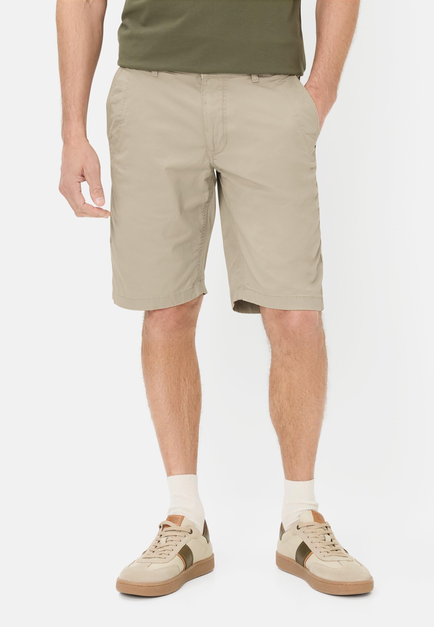 camel active Herren Bermuda Shorts | Bermuda Shorts aus Baumwolle mit Reißverschluss und praktischen Staumöglichkeiten für Freizeit und Alltag