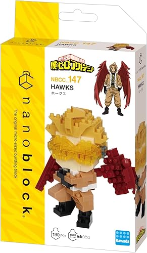 Miniatura 2 de Nanoblock - My Hero Academia - Hawks, kit de construcción de la serie de colección de personajes
