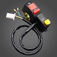 Vista 3 de weideer Interruptor universal de manillar de 12 V, encendido/apagado, 7/8 pulgadas, 0.866 in, interruptor de luz de motocicleta para scooter Pit
