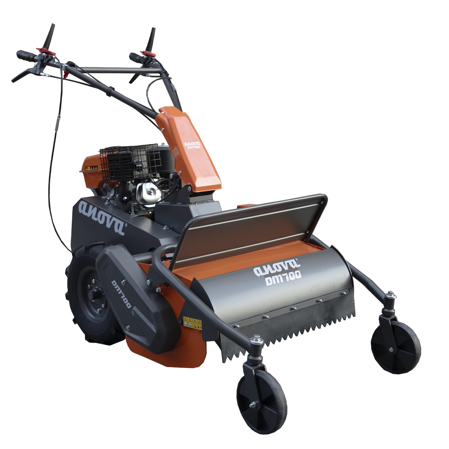 ANOVA | Desbrozadora de martillos de Gasolina 302 CC y 8,6 HP | Ancho de Corte 70 cm | 36 Cuchillas | Trituradora de Hierba Alta y Matorral