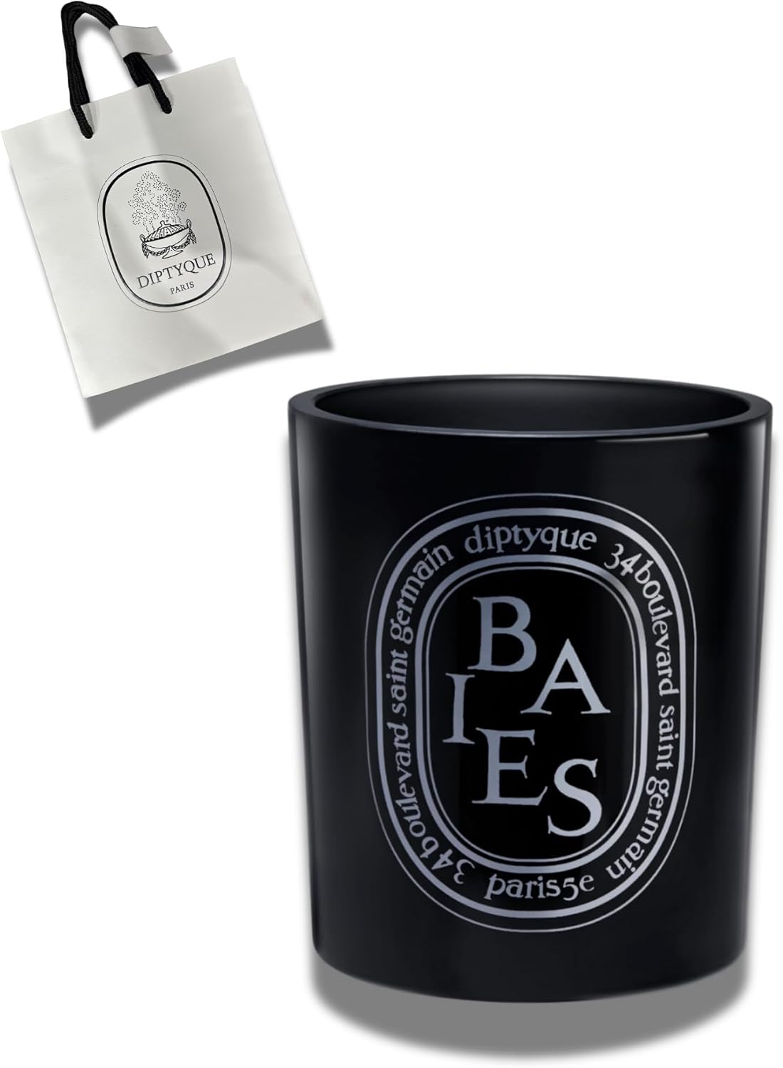 国内正規品 キャンドル べ Baies アロマ ディプティック メンズ 人気 ギフト フレグランスキャンドル ショップバッグ付 セッ