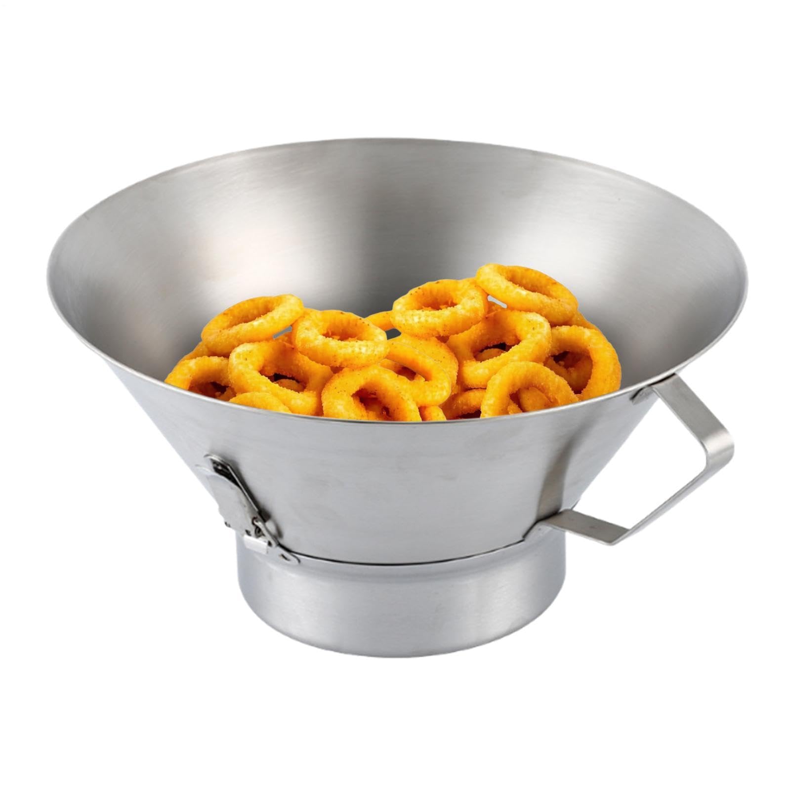 Entonnoir passoire réutilisable en inox pour filtrer la graisse