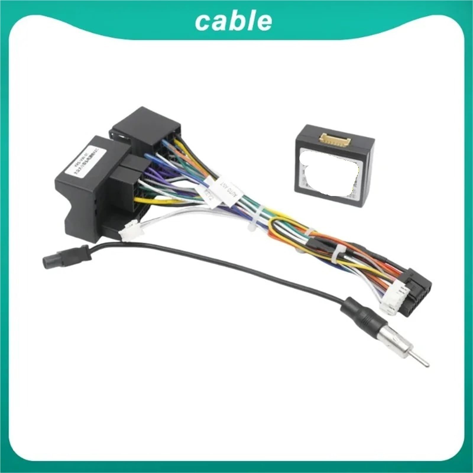 Autoradio-Einbaurahmen,Android-Autoradio,Canbus-Box,Decoder,Kabelbaum,Adapter,Stromkabel für VW Caravelle 6 T6 2015-2020