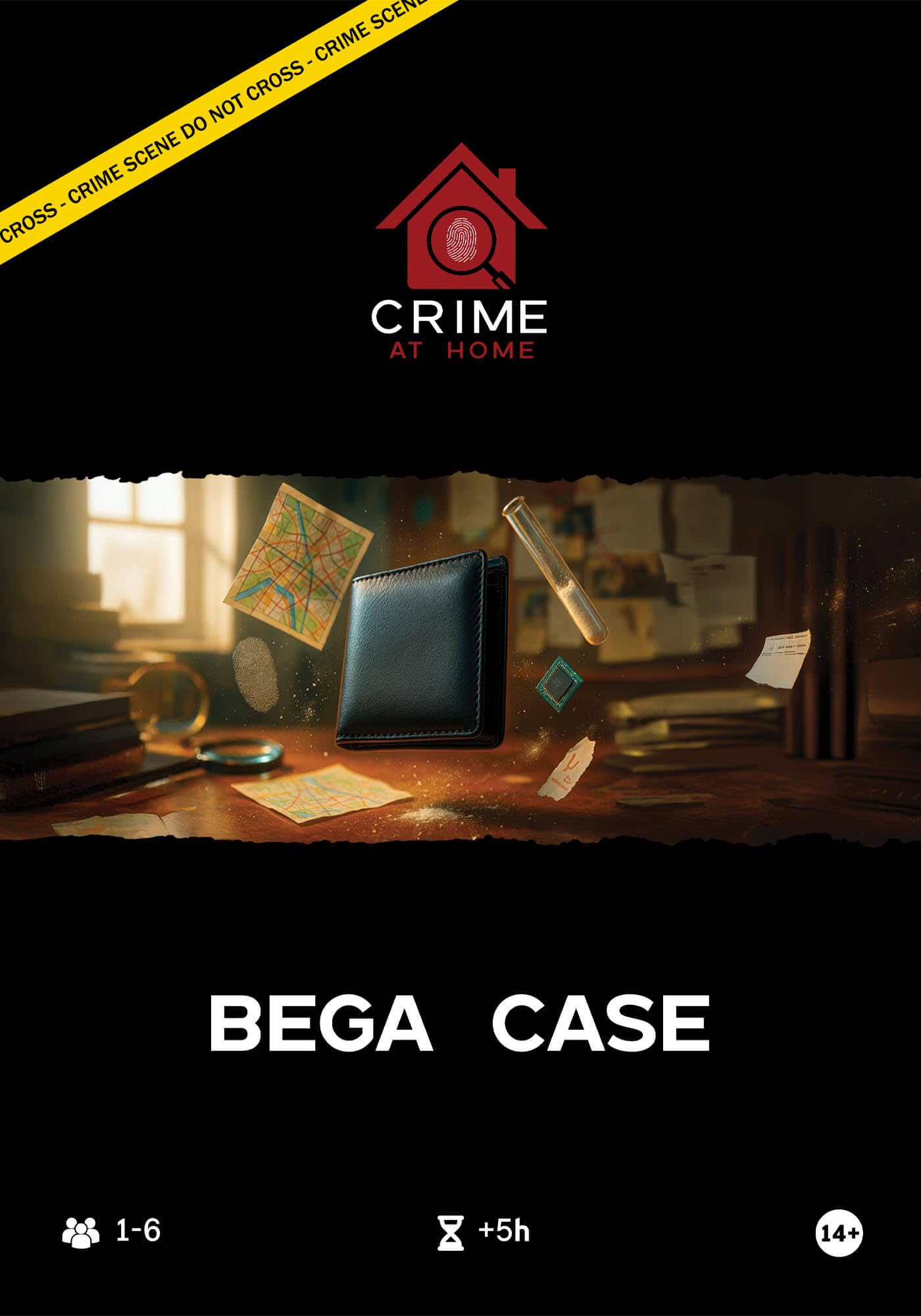 Crime At Home: Caso Bega, Juego de Detectives Inmersivo, Escape Room, Caso policial para Resolver, Misterio en Casa