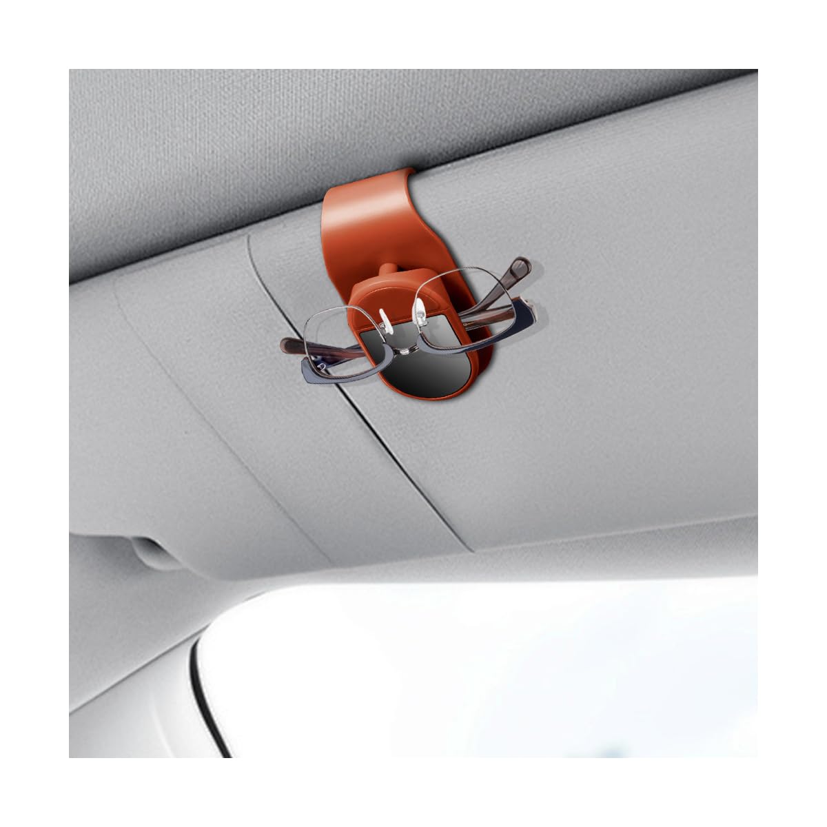 Sunglass Holder for Car Visor Vehicle Eyeglass Hanger Clip with Sponge Padded for Ticket Card Automotive Interior Sun