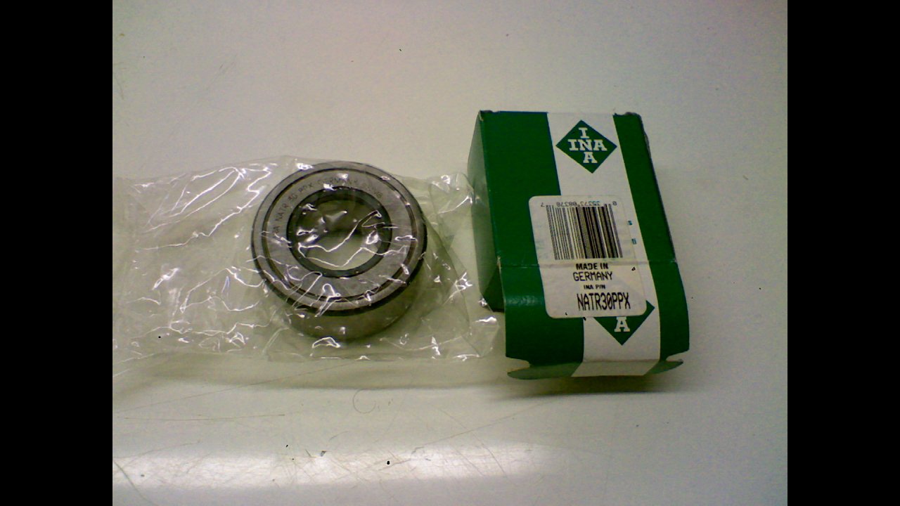 INA NATR30PPX 30MM BORE, 62MM Roller Diameter, Sealed, 28MM Roller Width, Cylindrical Yoke Roller