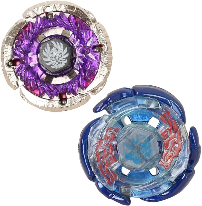 Metal Fusion 4D Battling Top 5 Pieces Gyros Spinning Top Toy Game with 2 Launchers 1 Grip Gift for Kids Children Boys