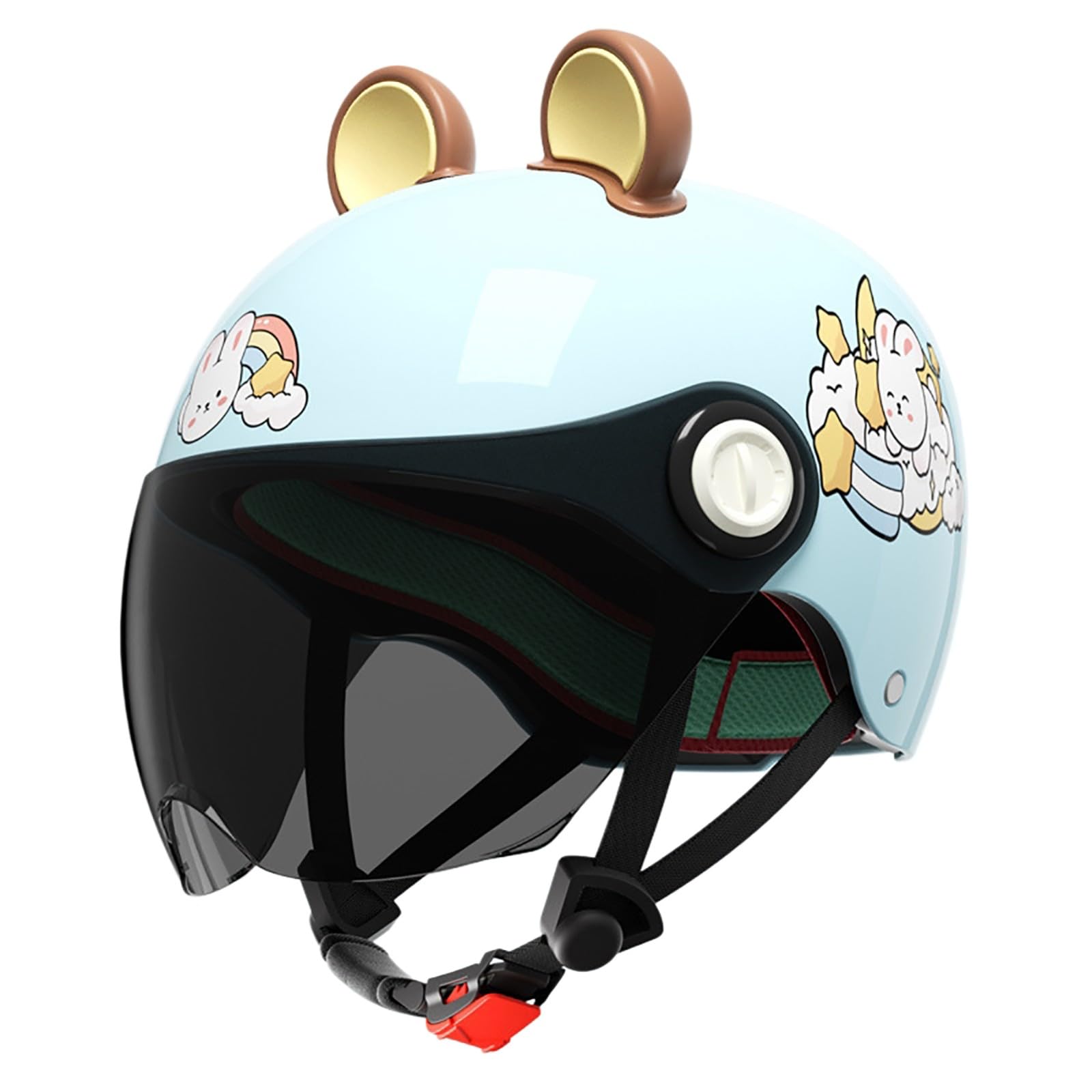 Dziecięcy kask rowerowy dla dzieci, półkask motocyklowy, do skutera, jazdy na rowerze, certyfikat ECE 22.06, kask dziecięcy dla chłopców i dziewcząt w wieku 3-12 lat, 2, 48-55 cm