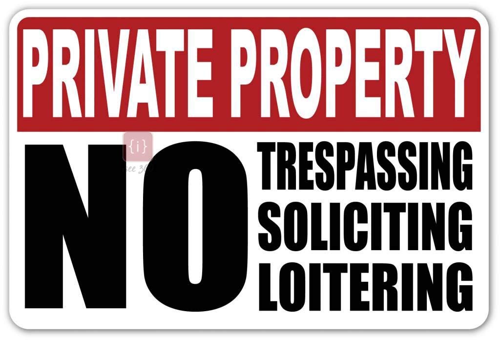 ISEE 360® Private Property No Trespassing Decal Sticker Retail Store, Office,Home (30 x 18 cm) (B07QDKF31B) Amazon Price History, Amazon Price Tracker