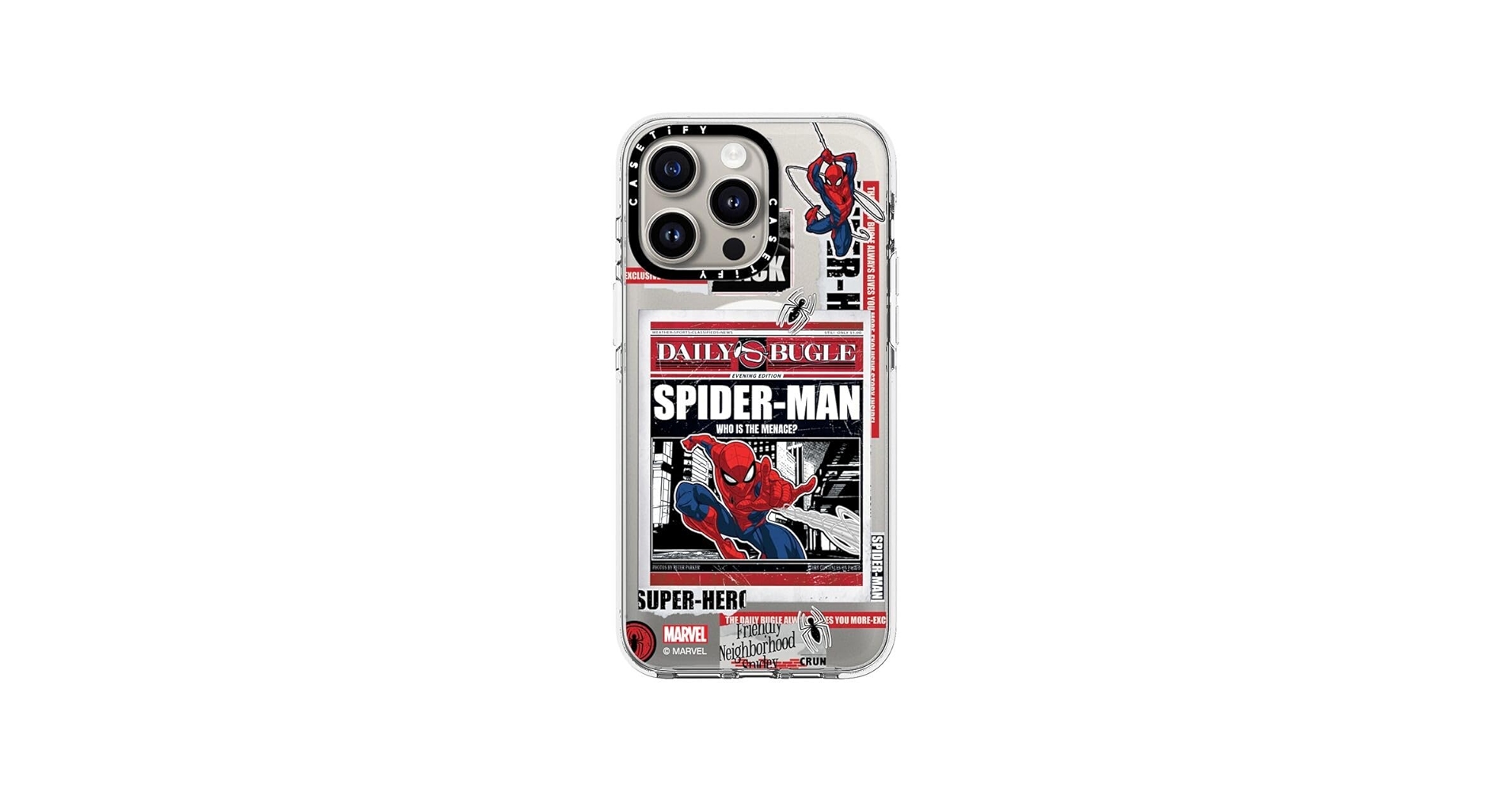 Amazon.com: CASETiFY Clear iPhone 15 Pro Max Case [Spider