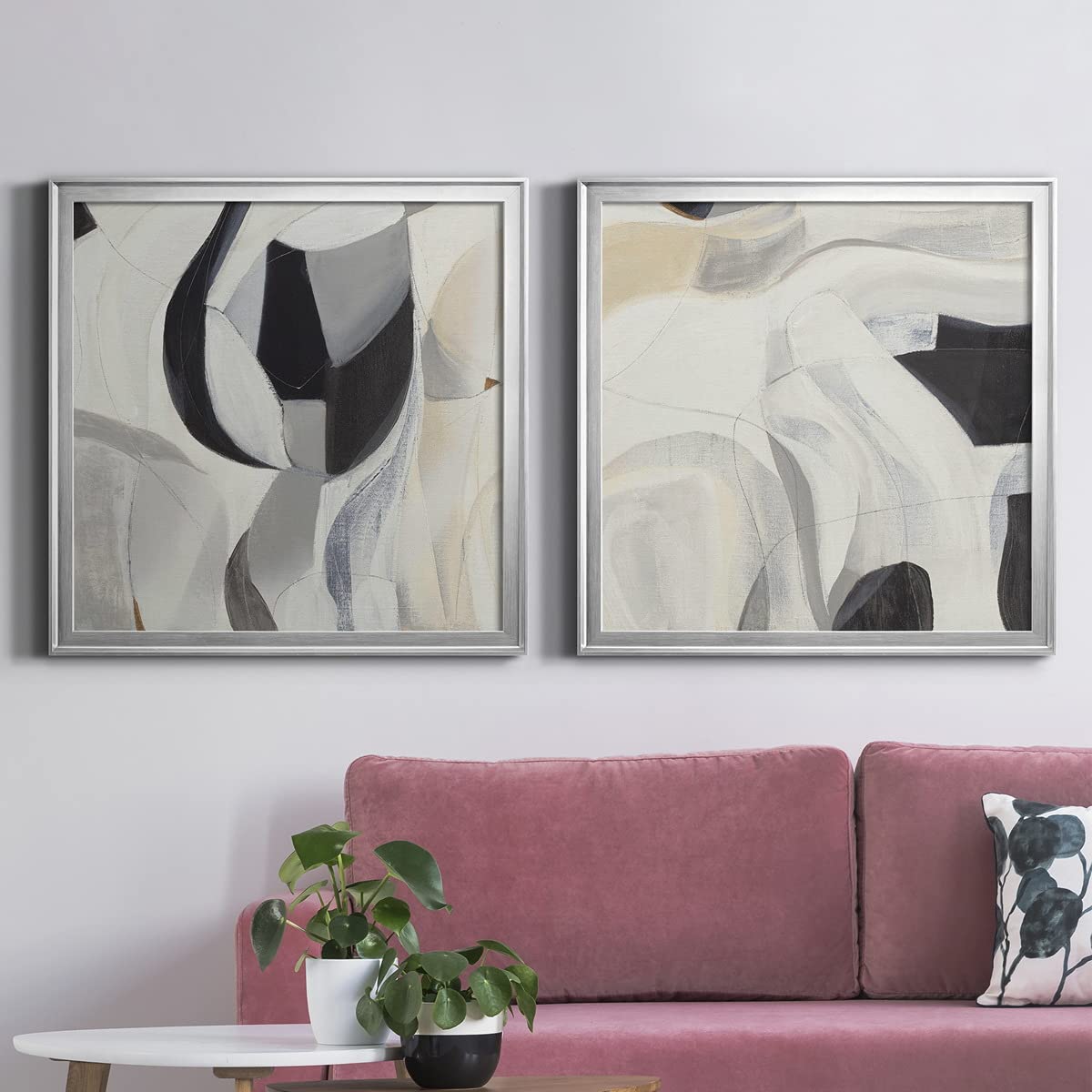 Amazon.co.jp: Premium Gallery シルバーフレーム ウォールアート 装飾