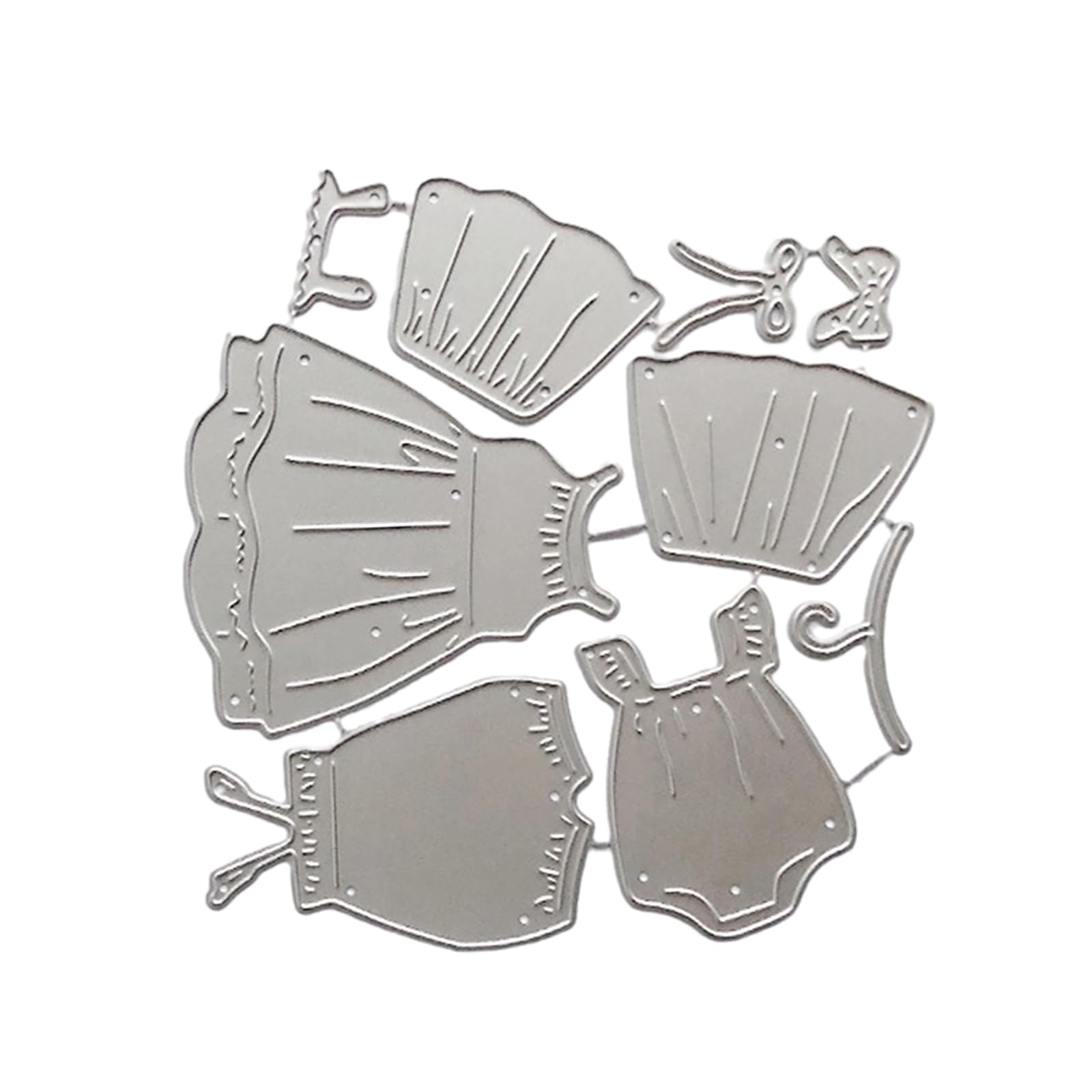 Buxuaaaa Cutting Dies Embossing Stencils Cut Stencils Skirt Metal Die Cut for Scrapbooking Card Scrapbook Decoration Dress Metal Cutting Dies