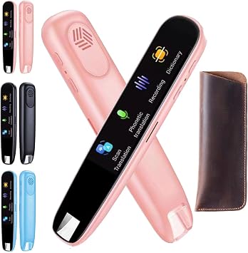 Translator Pen 2.0, Scan Reader Pen, Scansense AI Smart Pen, OCR Digital Translator Pen, 112 Language Translation Scanning Reading Pen, Multipurpose Translation Pen, Real Time Translator Pen Pink