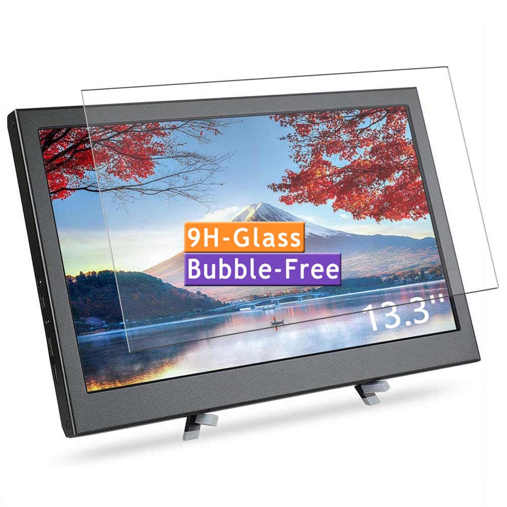 VaxsonTempered Glass Screen Protector, compatible with 13.3" Monitor mobile Gaming Monitor Dodomi Visible Area, 9H Film Protectors Guard New