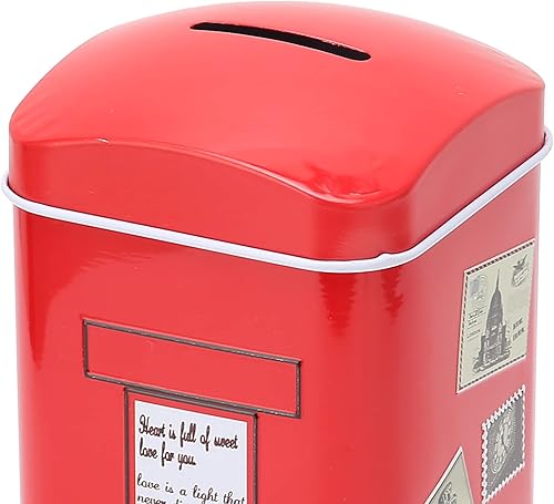 Miniatura 7 de Banco de dinero, modelo de buzón de banco pulido suavemente, modelo de buzón de hierro para salas de estar y dormitorios