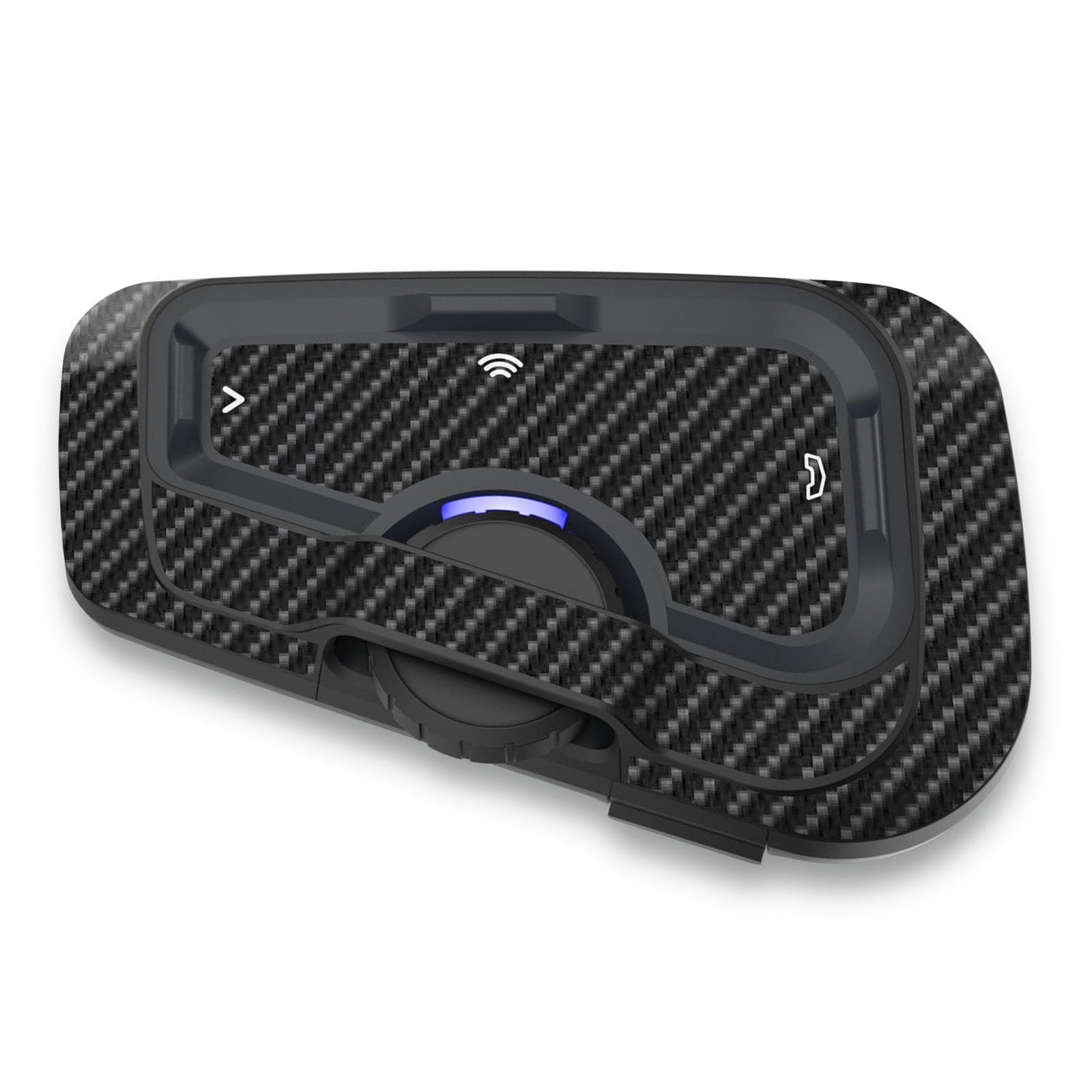 MC MOTOPARTS Headsets Protective Cover Decal Sticker 2 pcs Carbon Fiber Compatible with Cardo Freecom 4X 2X