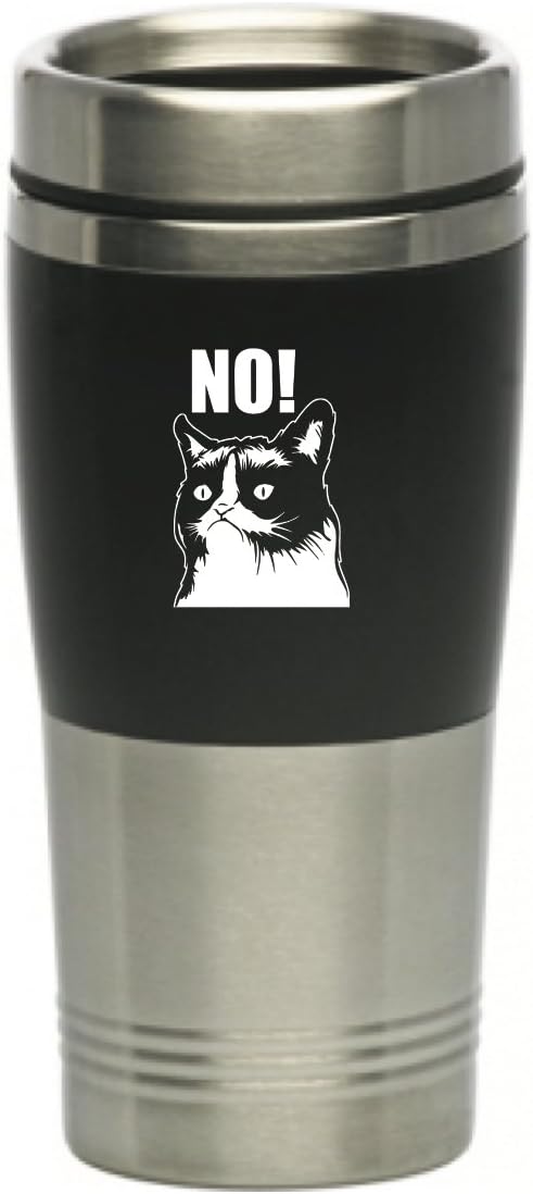 Tard Grumpy Cat NO coffee mug., unique, cool, stainless steel travel coffee mug and tumbler. (1 mug)