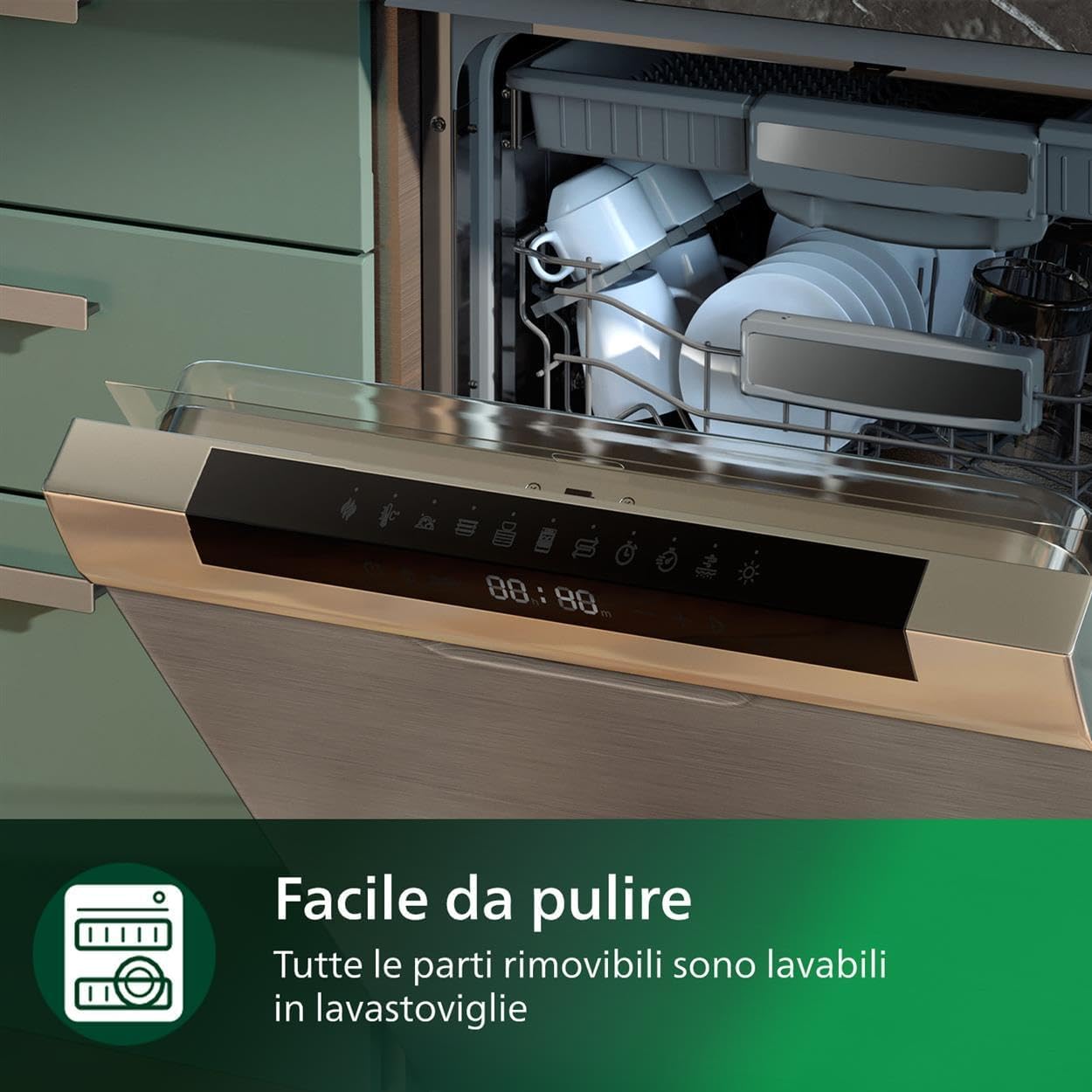 Philips Serie 5000 Airfryer XXL Connessa – 16 Funzioni di Cottura, Fino al 90% di Grassi in Meno, Compatibile con App e Alexa, Capacità 7.2L, Facile da Pulire, Ricette Salutari (HD9285/90)