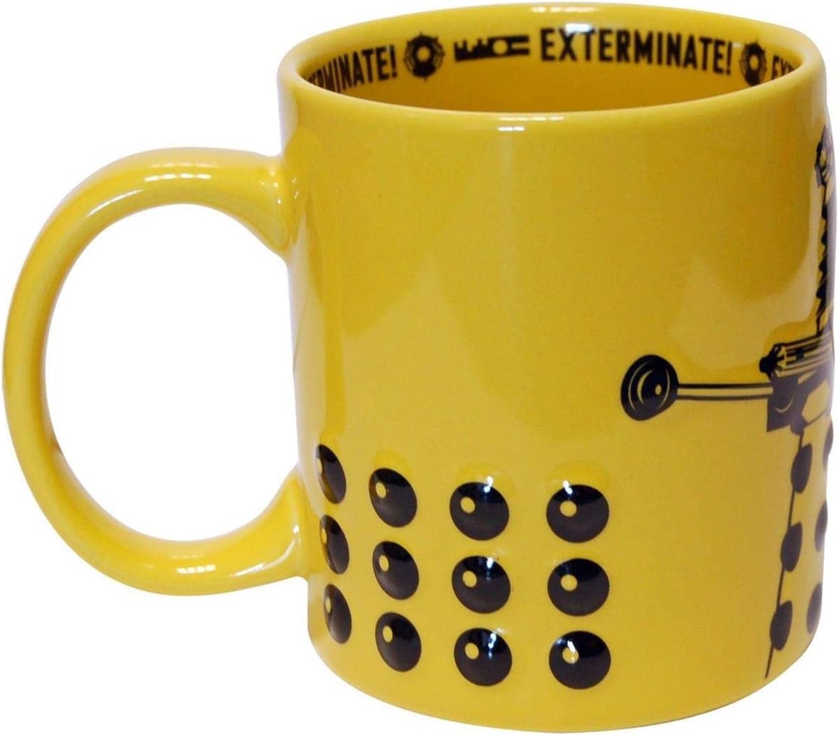 Seven20 Doctor Who Dalek 2D Ceramic Coffee Mug: Yellow