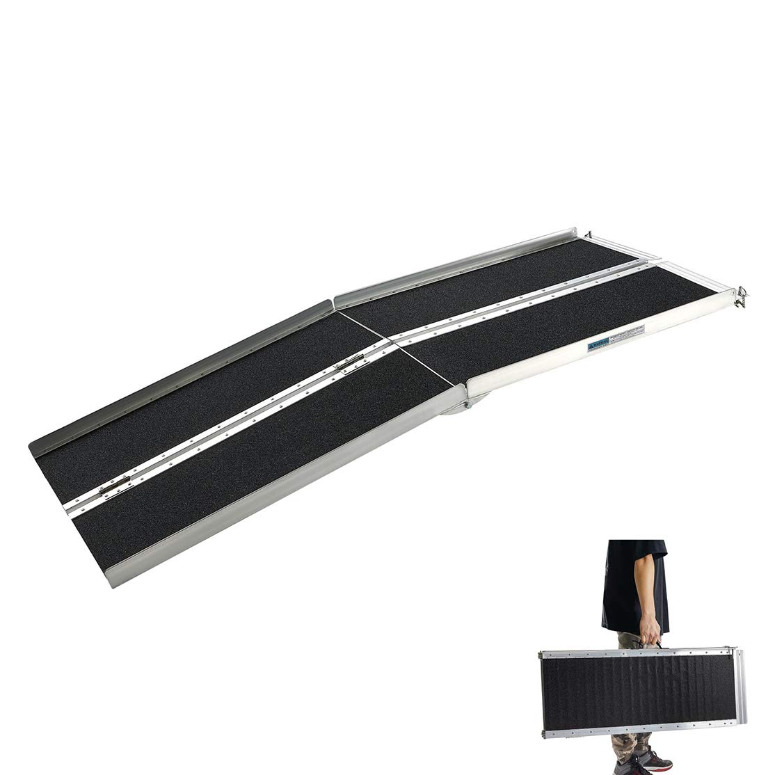 Buy Wheelchair Ramps 183cm, gardhom Extra Wide 79cm Folding Portable ...