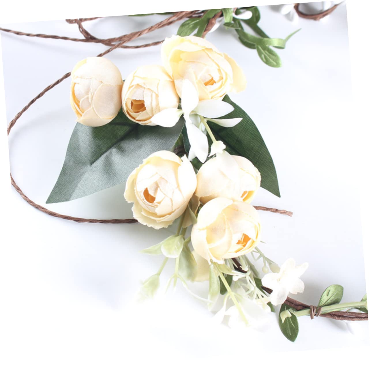 MAGICLULU 2piezas Guirnalda De Flores Simuladas Bohemia Para Cabeza Tocado Para Bodas y Fotografía